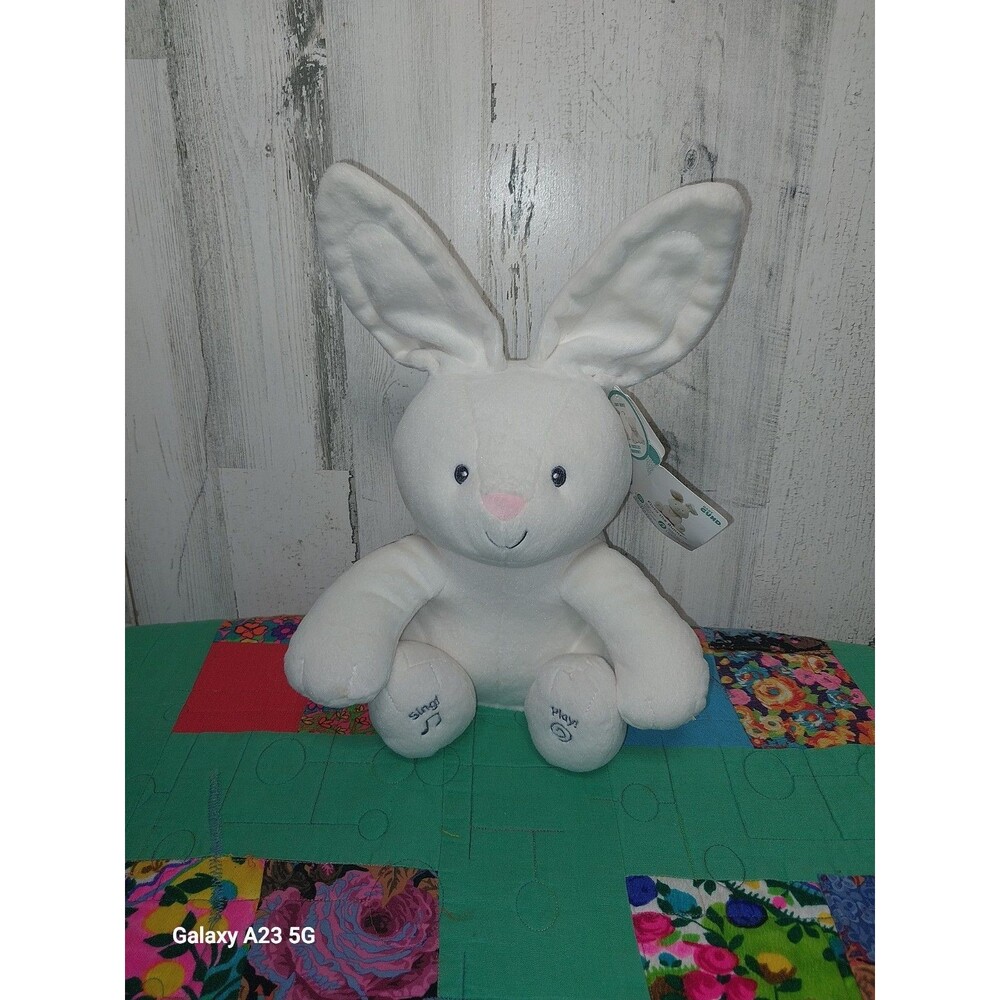 Gund Flora the Bunny Plush Singing Squeeze Paws Tested and Works